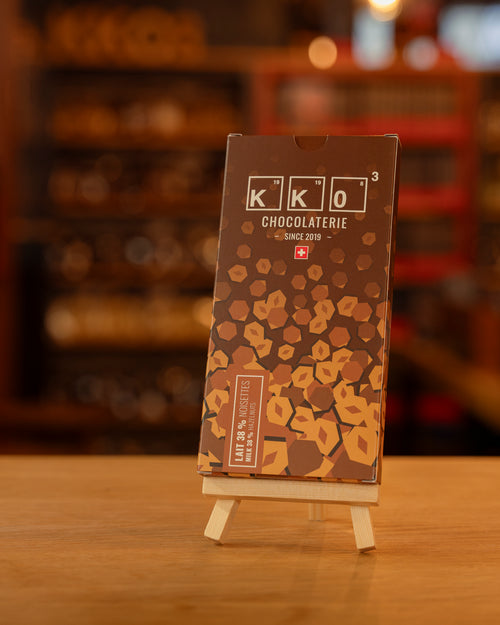 Tablette chocolat au lait 38% noisettes – Maracaïbo Criolait