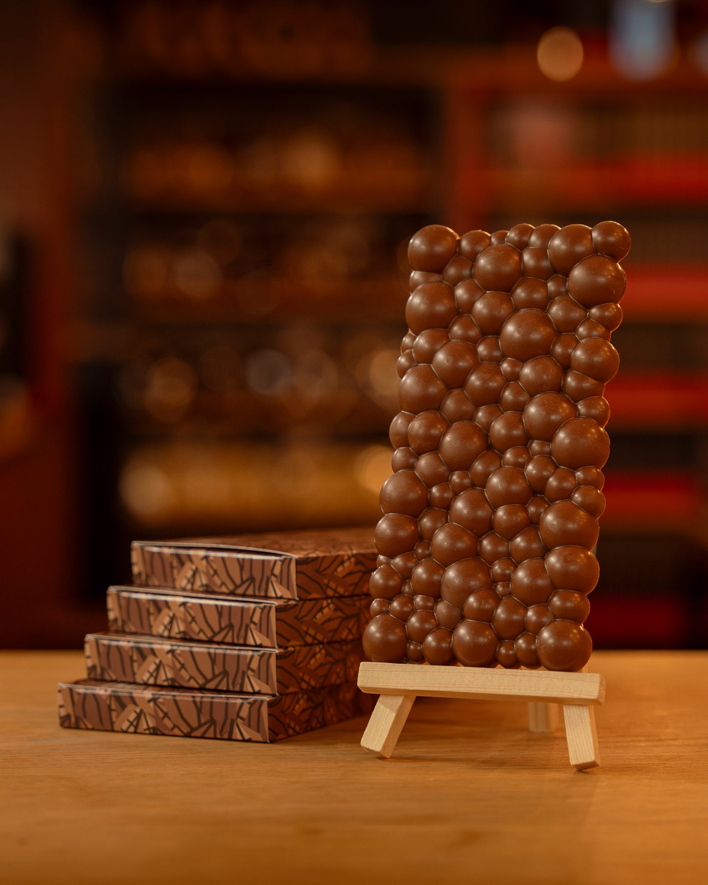 Tablette chocolat au lait Maracaïbo 38 % — KKO³, Porrentruy (détail)